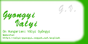 gyongyi valyi business card